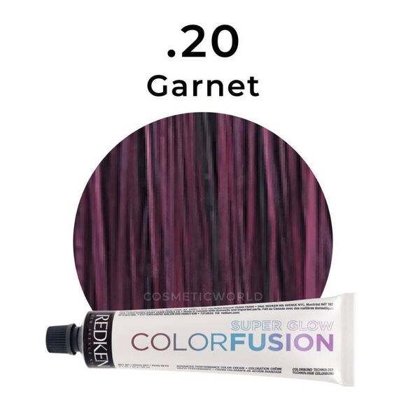 REDKEN COLOR FUSION SUPER GLOW ADVANCED PERFORMANCE HAIRCOLOR in GARNET .20 - Picture 1 of 3